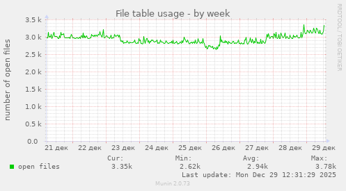File table usage